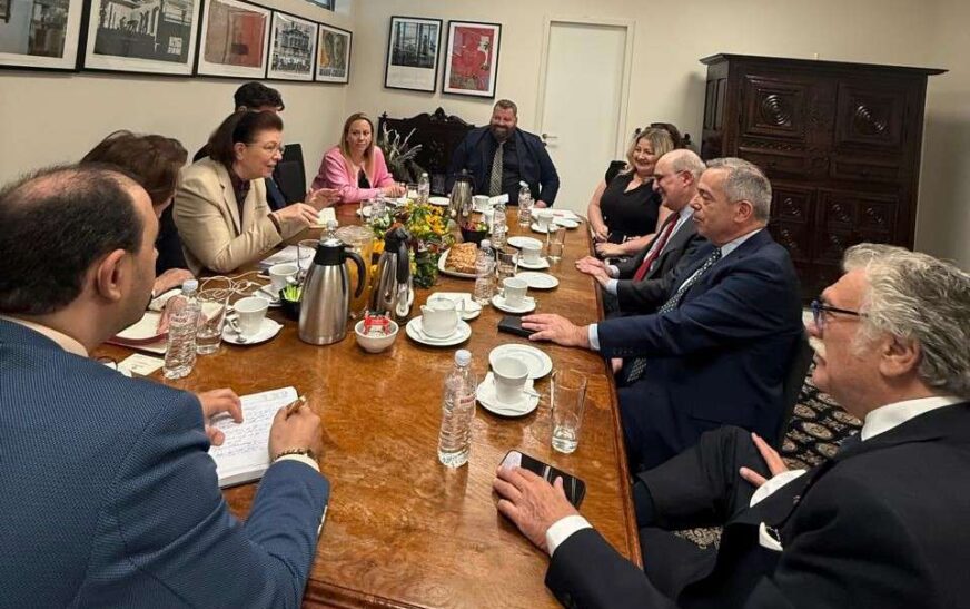Συνάντηση εργασίας με την ηγεσία του Παγκοσμίου Οργανισμού Εβραϊκών Αποκαταστάσεων